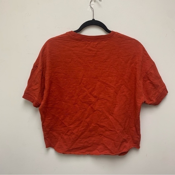 Madewell Raw-Edge Henley Tee Shirt - Picture 5 of 11